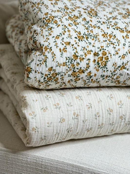 Vintage Floral Muslin Cotton Quilt