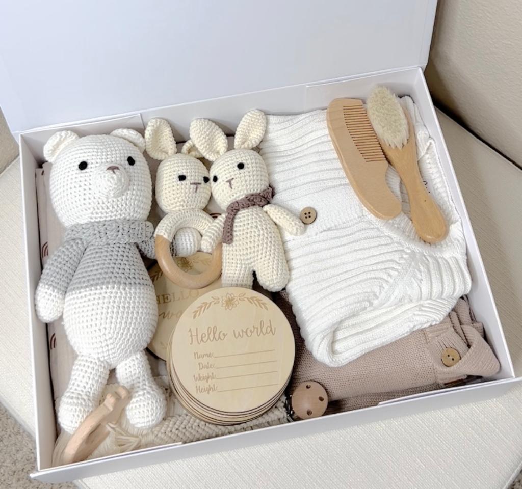 MEGA Boho Inspired Newborn Baby Gift Box/ Newborn Baby Gift Set