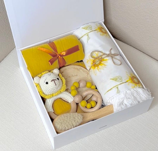Sunshine Gender Neutral Baby Gift Set/ Newborn Baby Gift Set